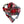 Plaid bandana featuring colors of red, yellow, green, blue, white, and black. 